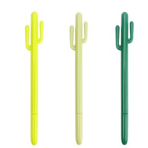 Cactus Style Stylo Papeterie Dessin Animé Mignon Gel Stylos Étudiant Prix Cadeau De Noël