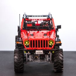 CaDA C61006 Télécommande Jeep Wrangler Adventurer Véhicule tout-terrain RC Cars 1941 pièces avec lumières LED Moteur Power Toys Cadeaux de Noël