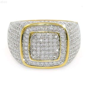 Cademay Hip Hop Bijoux 925 Sterling Silver VVS Moisanite Diamond Anneaux Men Iced Out Ring Moisanite Cuban Gold Rague