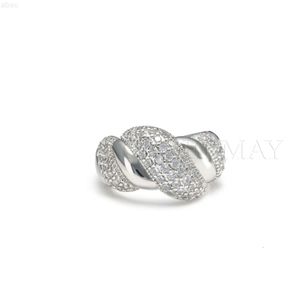 Cadermay hiphop trendy sieraden vvs s925 zilver 11 mm golvende ronde moissanite ring sieraden heren en verlovingsring