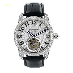 CADERMAY luxe affaires classiques hommes montre-bracelet ensemble de main Moissanite diamant 316L saphir boîtier Mans automatique Tourbillon montre