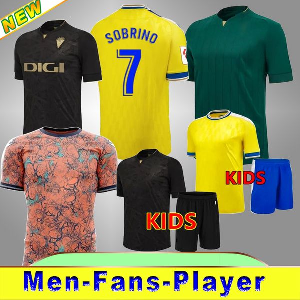 Cadix Carnaval spécial domicile maillots de football LOZANO LUCAS MABIL FALI R. ALCARAZ ALARCON A. NEGREDO BLANCO 23 24 hommes enfants kit ensembles de football chemises S-XXL