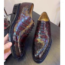 caDress Shfgoes Leimanxiniuca Crocodilefg Hommes Formalfg Handfgmade Véritable Lfgeather Chaussure Pour Malecafg