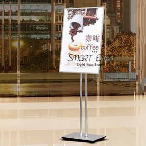 Kit cartello per poster per caffè, cornice per cartello pubblicitario, 60 x 90 cm, con pannello di illuminazione a LED