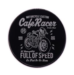 Broche de Club de moto Cafe Racer, broche de club de moto britannique Born To Ride Live To Ride7183253