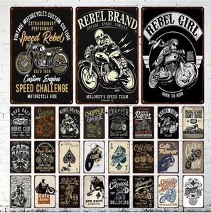 Cafe Racer Vintage Tin Sign Poster Mororcycle Metal Sign Placa Decoración de pared Garaje Hierro Pintura Hombre Cueva Pub Bar Decoración del hogar Arte personalizado Decoración Tamaño 30X20 w01