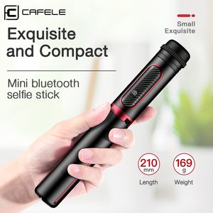 Cafele 3 in 1 Draadloze Bluetooth Selfie Stick Gimbal Stabilizer Opvouwbare Handheld Tripod Monopod met afstandsbediening voor telefoon LJ200828