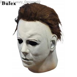 Cafele Halloween 1978 Michael Myers Máscara Horror Cosplay Disfraz Máscaras de látex Accesorios de Halloween para adultos Blanco Alta calidad Q230824