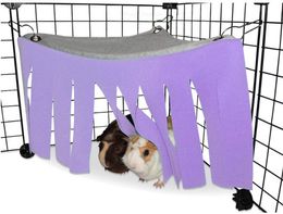 Cage pour hamster hamac guinée cochon lapin à la maison de coin frange abri à la tente abri
