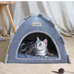 Cage Pet Cat Tent Cave Hut Sleep House For Kitten Puppy Pladen Mand Kennel Small Dog Bed Chihuahua 240410