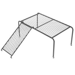 Cages 1 Set Poulet Coop Platform Hollowout Design Rutin Poulet Plateforme avec échelle
