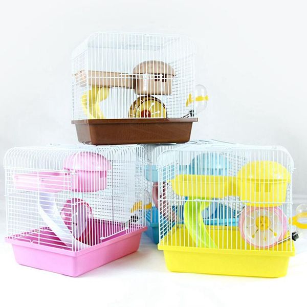 Cages pour Hamster, cochon d'inde, Rats, ensemble de Cages pour Hamster, maison Portable en plastique, nid pour animaux de compagnie, accessoires pour Hamster