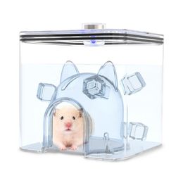 Cages rafraîchissantes pour Hamster, petit nid pour animaux de compagnie, cabane rafraîchissante d'été avec plaque en aluminium pour Dissipation thermique pour Mini souris et Rat