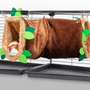 Cages Hamster confortable Hammock Cave Bed Hamster Guinée Pigs Sleeping Tunnel House confortable Chauffeur de lit pour animaux de vie