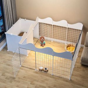 Kooien DIY Huisdier Box Hekken voor Konijn Cavia Bunny Fret Muizen Hamster Egel Kleine Dieren Kooi Metaaldraad Huis voor Kat Hond