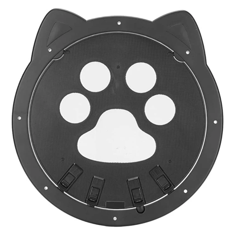 Käfige Hundetür für Fliegengittertür Katzentür für Schiebetüreinsatz Haustiergittertür für kleine Hunde Katzen Automatischer Verschluss