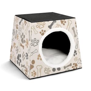 Jaulas Casa para perros Colchón para perrera Casa para gatos Primavera y otoño Cama para gatos cálida Nido Suministros para mascotas Sofá cueva Se puede personalizar el patrón