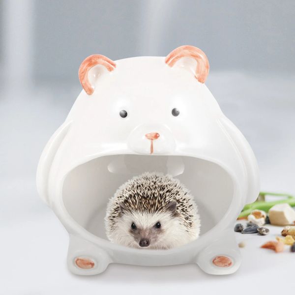 Cages Hamster nid en céramique, cachette d'été, maison, décor d'animaux de guinée, aire de jeux pour animaux de compagnie, accessoires en céramique