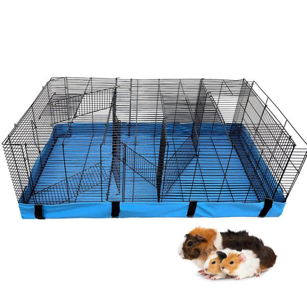 Jaulas Hamster Guinea Pig Jaula Revestimientos Tela impermeable Tela Oxford Fondo a prueba de fugas para jaula de hábitat para mascotas