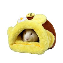 Cagas de hámster Casa de cables de la casa nido de animales pequeños cama para dormir accesorios suaves para los roedores conejillos de indias
