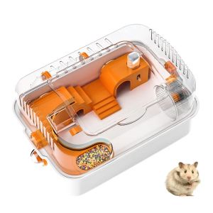 Kooien Grote Hamsterkooi Set Transparant Acryl Hamsterhuis Schuilplaats Panoramisch Konijn Rat Cavia Kooi Kleine Dieren Fokbox