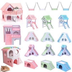 Cages luxueuses pour Hamster, balançoire, jouet coulissant, nid de Hamster, lit Loft, Type nid, hérisson, jouets d'escalade pour animaux de compagnie, petite maison pour animaux de compagnie