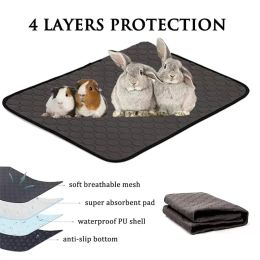 Kooien konijn cavia -kooi voering kleine huisdier items waterdichte anti slip bedding mat zeer absorberende plaskussen voor hamsters accessoires