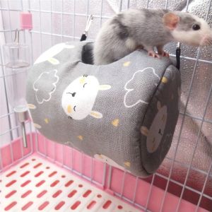 Cages Cage de lit de cochon d'inde souple pour Hamster Mini animaux souris Rat nid lit Hamster maison petits animaux produit
