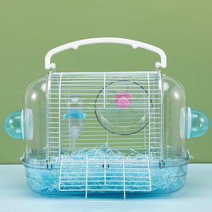 Cages Type de plateau Cage à Hamster acrylique double couche Super grande Villa nid Cage paquet fournitures ensemble complet d'animaux vivants Plus