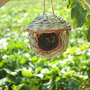 Cages en gros fournitures pour animaux de compagnie cage de paille tissée à la main décoration de jardin extérieur nid d'oiseau est le meilleur