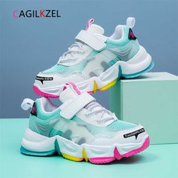 Cagilkzel Herfst Kinder Sneakers Comfortabele Kinderschoenen voor Meisjes Mode Casual Running Sports 220115