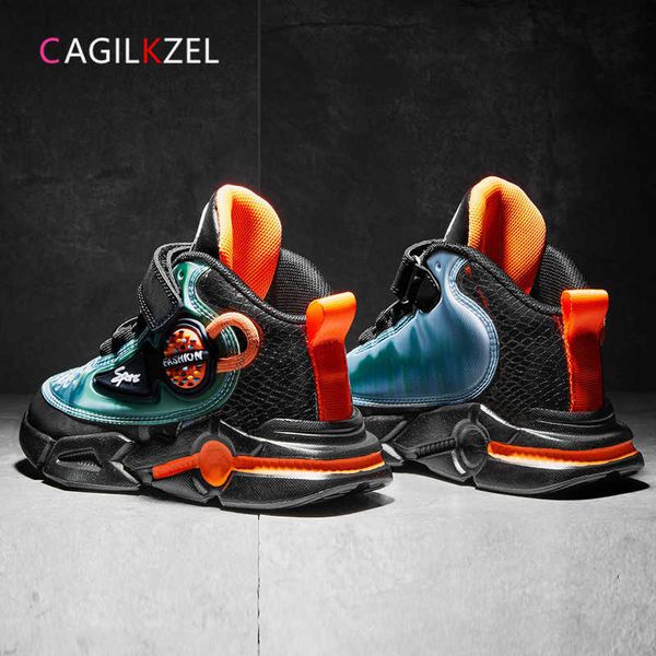 Cagilkzel Autumn Children Shoes Sports Sports Sports para niños Fashion Running Sneakers Basketball Boys Shoes 211022