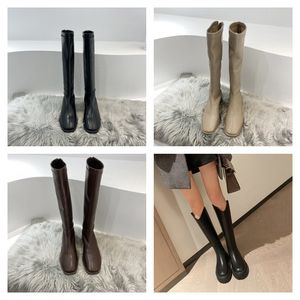 Cagole knielange laarzen, gespversiering met studs, schoenen met ritssluiting aan de zijkant, puntige dunne hoge hakken, hoge laarzen, luxe designerschoenen, damesschoenen maat 35-40