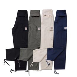 Pantalones de trabajo de moda de Cahar con estilo militar unisex Fit Fit Legling múltiples pantalones casuales de bolsillo