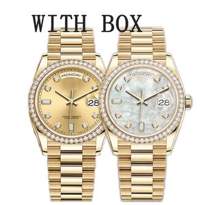 Caijiamin-montre de luxe Reloj mecánico automático para hombre Relojes de diamantes Relojes de pulsera de acero inoxidable de 41 mm Relojes de mujer luminosos impermeables