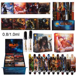 GCC 0,8 ml Atomizers Hero Edition Gold Coast Clear Vapes Cartouches Emballage Emballage Huile Verre d'huile Verre 20