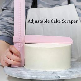 Cakesschraper handige verstelbare fondant spatulas cake rand soepeler crème decoreren diy bakware servies keuken cake gereedschap