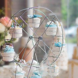 Gâteau de support de support en métal Ferris Wheel Cupcake Holder Mariage Birthday Party