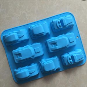 Cake Tools 1 Pcs 8 Even Creative Car Mold Handmade Soap Scented Candle Baking Moulds DIY Mould