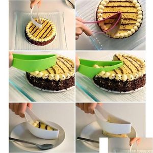 Outils de gâteau 1 pcs bricolage nouveau pratique coupe-tarte en acier inoxydable coupe-biscuits fondant dessert gadget de cuisine couteau de coupe monobloc1 goutte de dhoa4