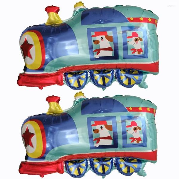 Herramientas para pasteles 10 Uds. Globo de papel de aluminio para coche grande niños Baby Shower niño tanque avión ambulancia autobús camión de bomberos decoración de fiesta de cumpleaños tren coches globos