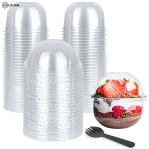 Outils à gâteau 50pcs Clai de frappuccino miniature en plastique avec pâte à couvercle Cerme glacée DIY DIY Macaron fait main 230620.