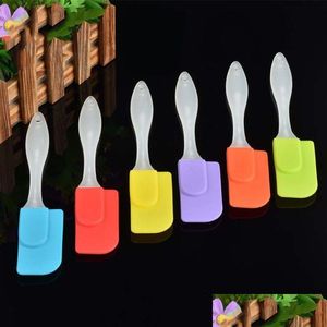 Gâteau Outils Cuire Gadget Sile Doux Spata Beurre Crème Grattoir Haute Température Écologique Plat Cuisine Outil De Cuisson Vt0529 Drop Deliv Dhnvf