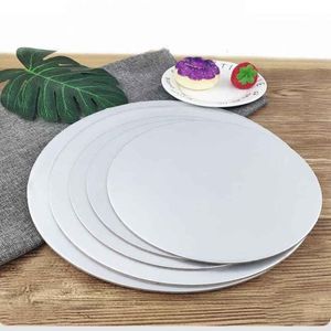 Gâteau Outils Conseil Ronds Blanc Cercle Carton Base Titulaires Jetable Plaque Plateau 5 Tailles Décoration Fournitures De Cuisson