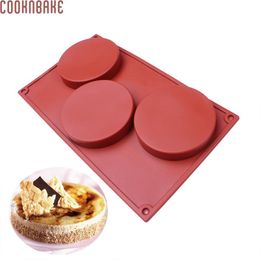 Cake gereedschap cooknbake diy siliconen grote ronde schijf snoepvorm ondiepe cilinder cdsm-762