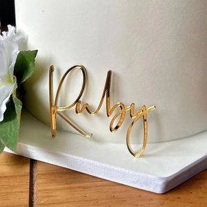 Herramientas para pasteles Encanto acrílico personalizado para pastel con nombre | Decoraciones personalizadas para pasteles de boda, suministros para bautismo, fiesta de cumpleaños, Baby Shower, 231130