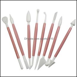 Cake Tool Diy Scheitbare cake snijmessen Set snijden Modellering Messenpak Plastic bakvorm gereedschap Kit VERKOPEN 2SK J1 DROP del DHWG5