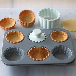 Taartgereedschappen Bloemkant Koolstofstaal Bakvormen Vorm Fruit Eitaart Mini Cupcake Biscuit Cookie Pie DIY Vorm Keuken Gebak Bakgereedschap 231207