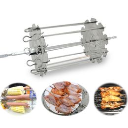 Cake Tool Food Grade 304 Roestvrij stalen grill Roaster Drum BBQ Rotisserie Oven Kebob SCROWERS ROAST CAGE Rotary Baking Chicken Wings 220830