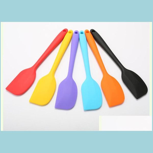 Herramientas para pasteles Cocina Sile Crema Mantequilla Pastel Spata Panadería Bar Mezcla Batter Scraper Herramienta para hornear Utensilios de cocina Drop Entrega 2021 Inicio Gar Dhizb